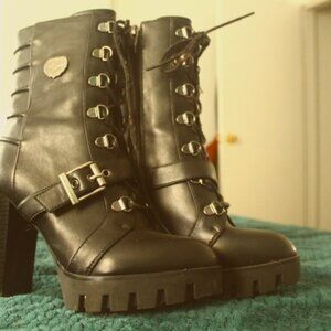 High Heel Black Ankle boots